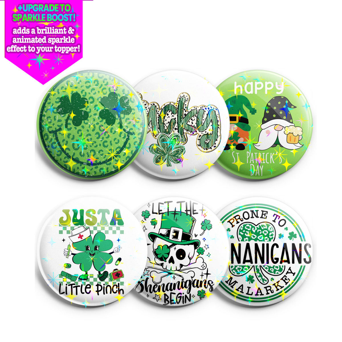 Shamrock Shenanigans Topper 6-Pack (Save 15%) - - Topperswap