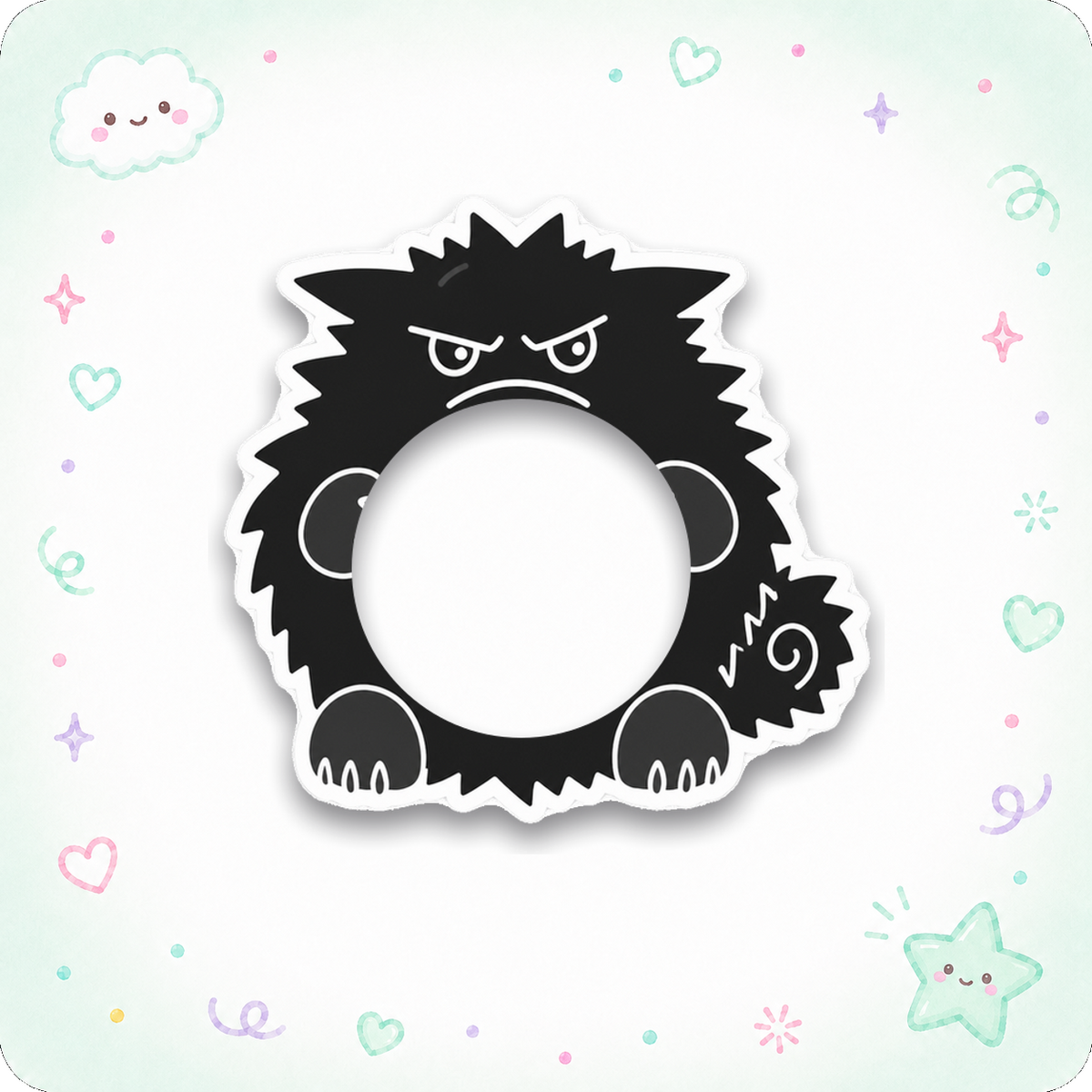 Matching Frame — Please Don't Pet The Peeves. (Silhouette)