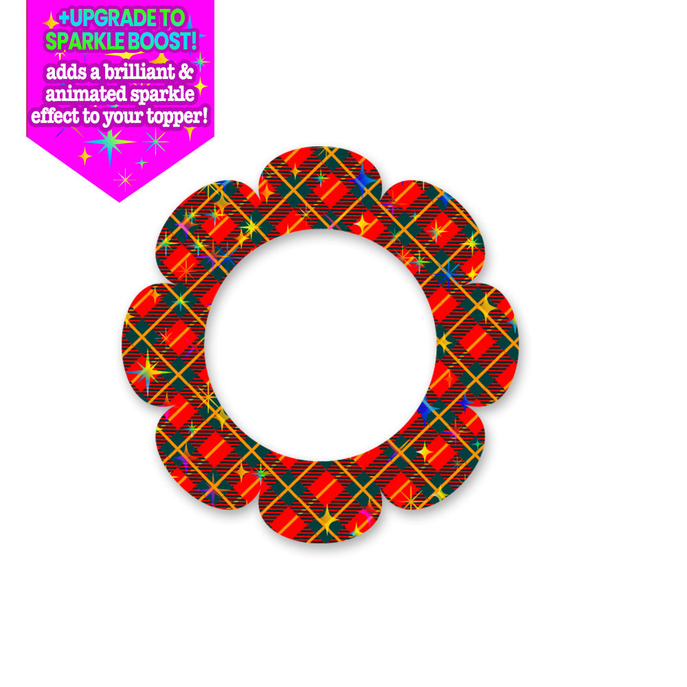 Festive Plaid Petal Swapper - Make it Sparkle - Topperswap