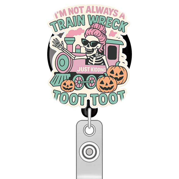 Custom Design – Glammed up Girl Skeleton with Sunglasses handing out of a tr… - - Topperswap