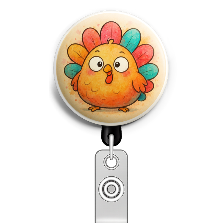 Custom Design – A fat kawaii turkey with eyes pointing in different directio… - - Topperswap
