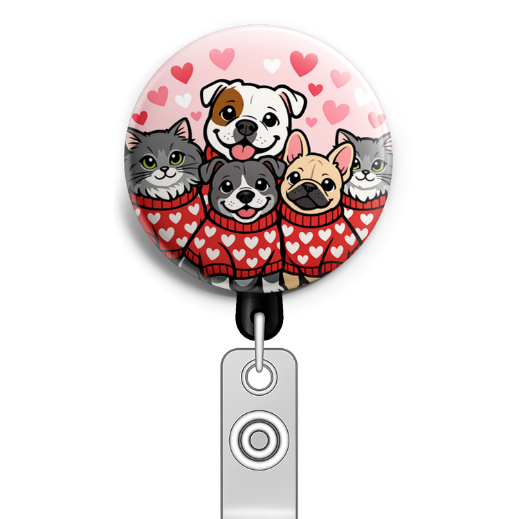Custom Design – Create a circular design featuring five pets, centered in a… - - Topperswap