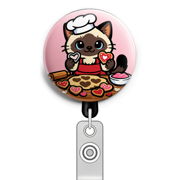 Custom Design – Create a circular badge design featuring a Siamese cat with… - - Topperswap