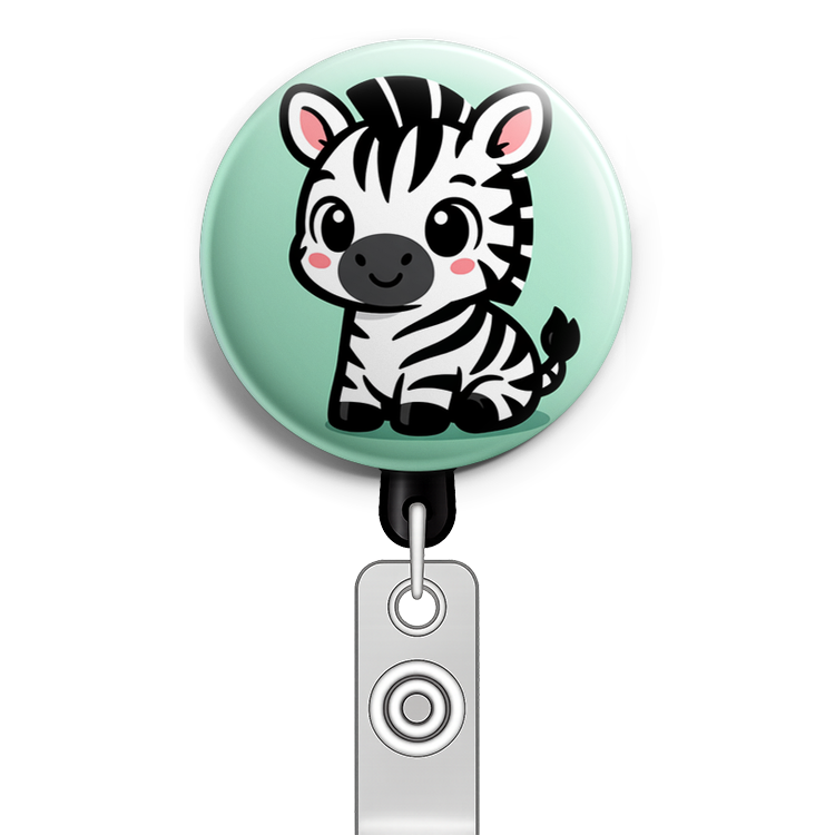 Custom Design – Design a circular badge featuring a cute, simplified zebra c… - - Topperswap