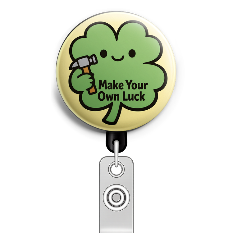 Create a circular badge design with a cute, anthropomorphic… - Badge Reel