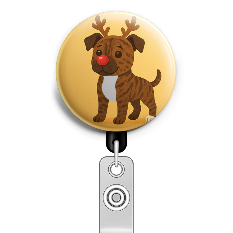 Custom Design – my pet dressed as a reindeer with a shiny red nose - Topper