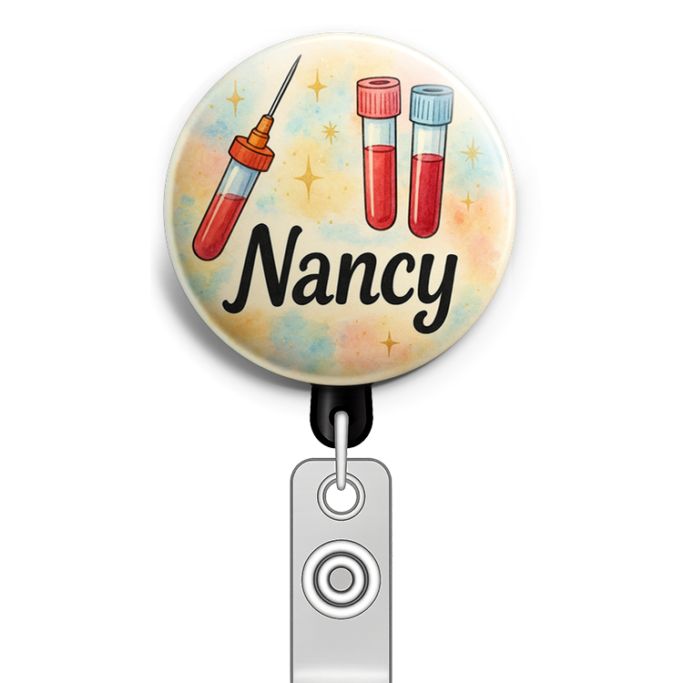 Custom Design – Phlebotomy and blood tubes with themes: lab Include the exac… - Topper