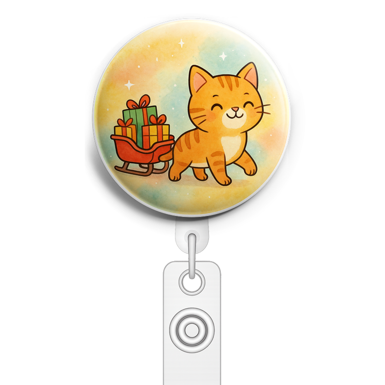 Custom Design – my pet pulling a mini sleigh filled with wrapped presents - Topper