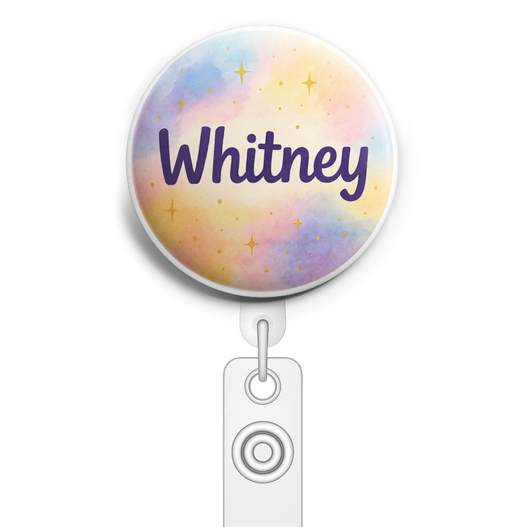 Custom Design – Cna Include the exact name "Whitney" prominently in the artw… - Badge Reel (Alligator, White) - Topperswap