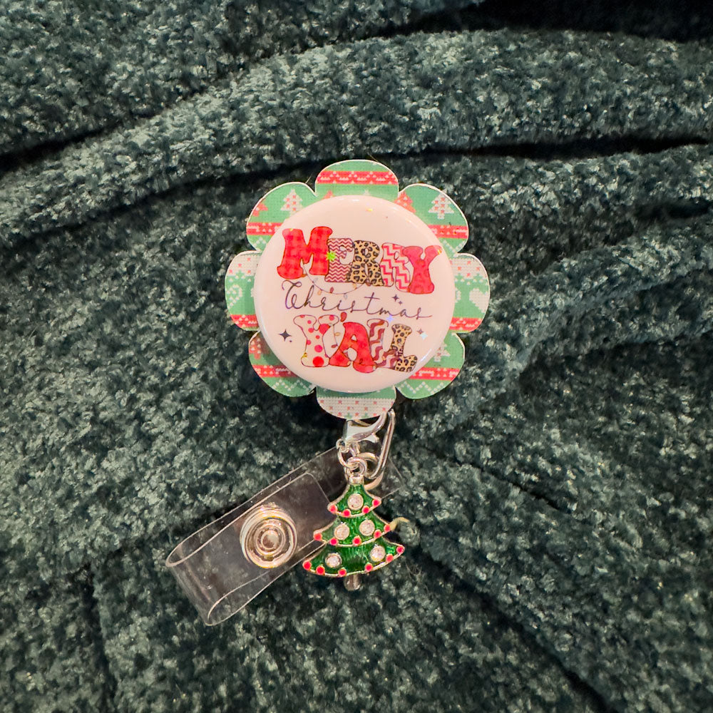 Sparkling Christmas Tree Charm Swapfinity Badge Reel Add-on - - Topperswap