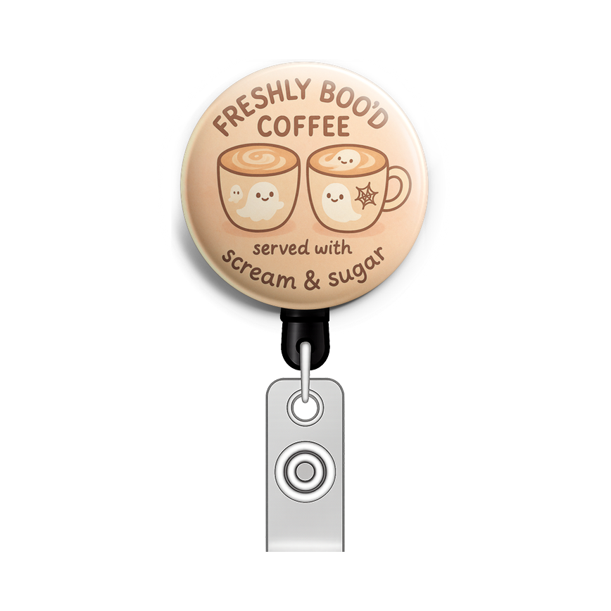 Custom Design – 2 yummy latte cups with ghosts and spider web stickers on th… - - Topperswap