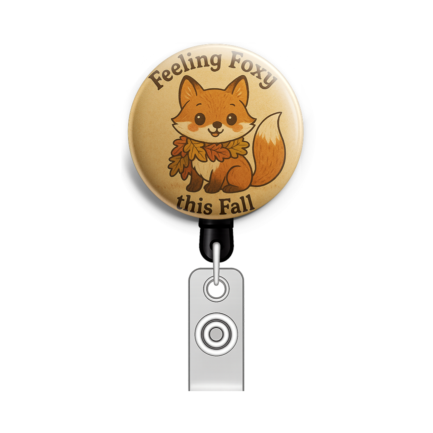 Custom Design – A fox wearing a scarf made of colorful autumn leaves, saying… - - Topperswap