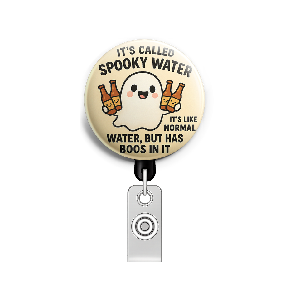 Custom Design – A cute cartoon ghost holding several beer bottles with a big… - - Topperswap