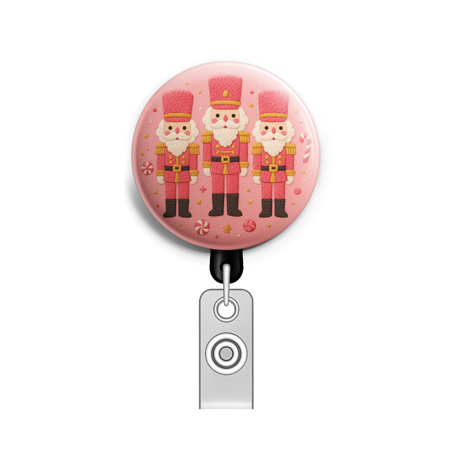 Custom Design – Three cute embroidered nutcracker soldiers standing in a row… - - Topperswap