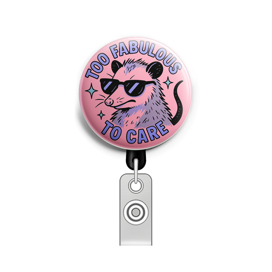 Custom Design – Sarcastic possum wearing oversized sunglasses, declaring "To… - - Topperswap