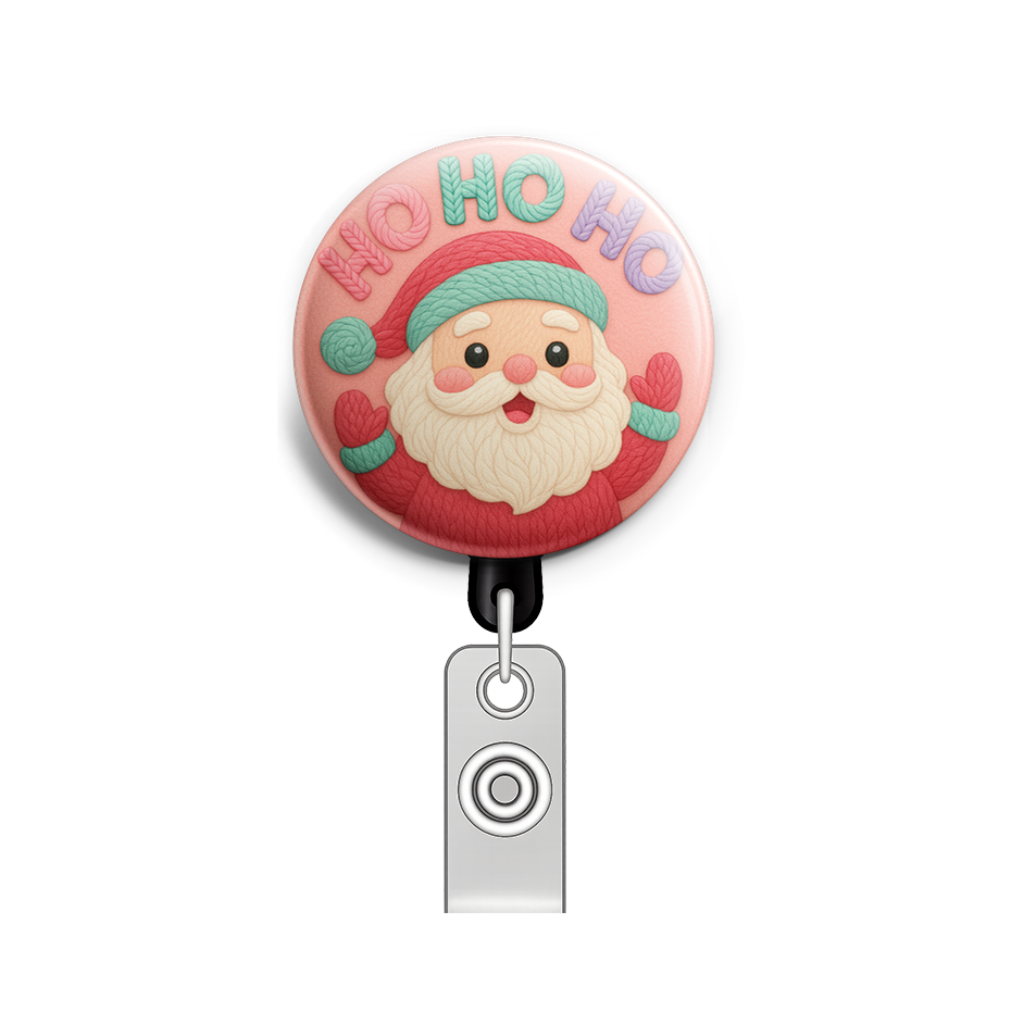 Custom Design – A jolly Santa face with the text, "Ho Ho Ho" - - Topperswap
