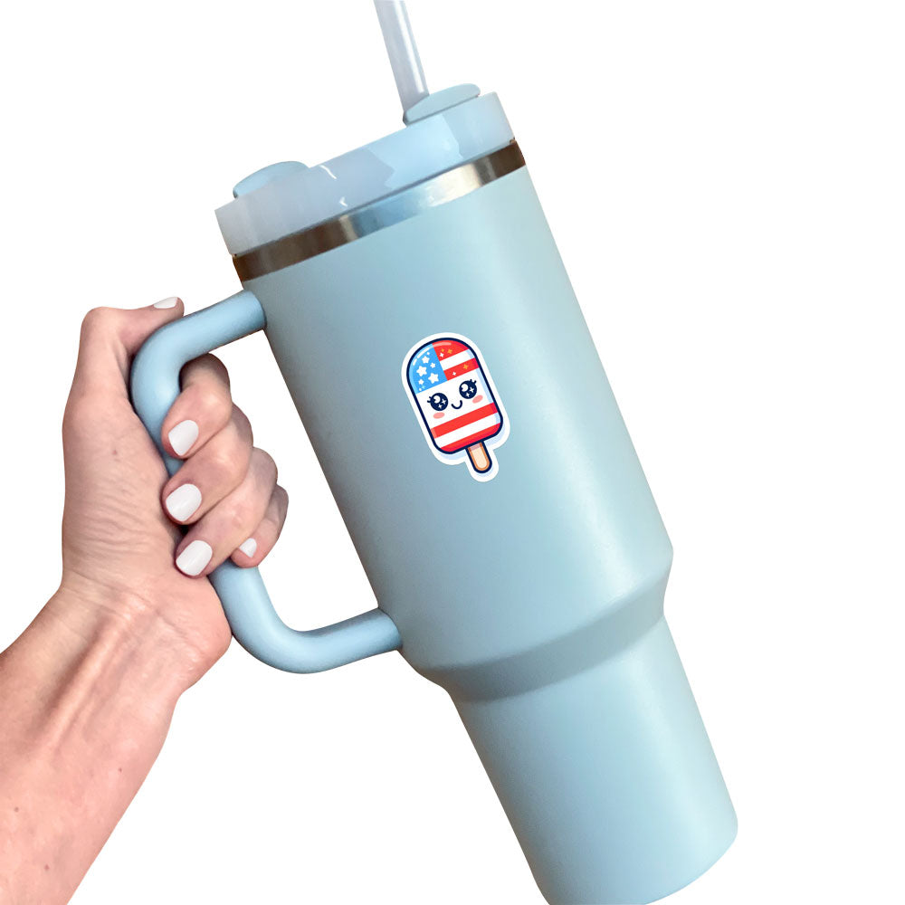 Patriotic Ice Pop Sticker - - Topperswap