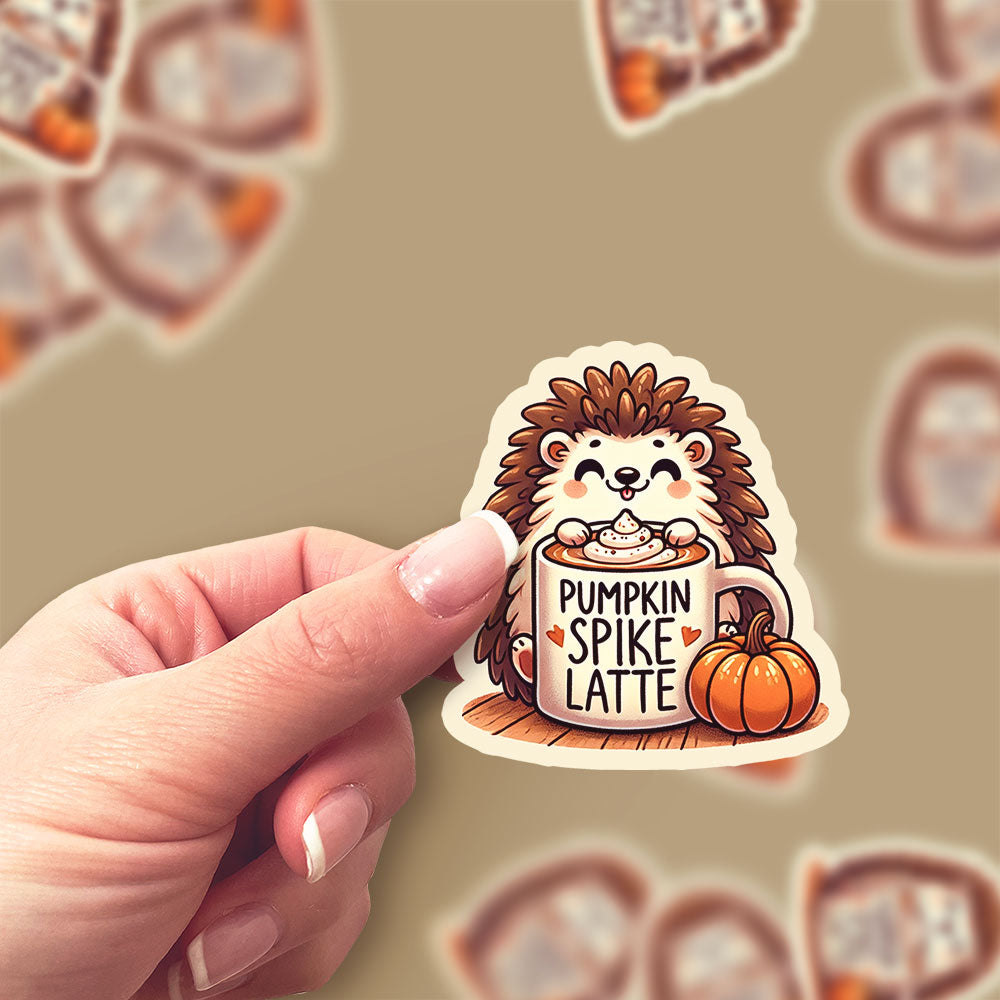 Pumpkin Spike Latte Sticker - Classic Shine - Topperswap