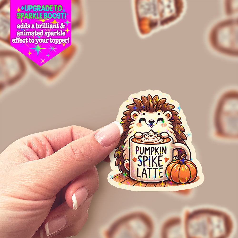 Pumpkin Spike Latte Sticker - Make it Sparkle - Topperswap