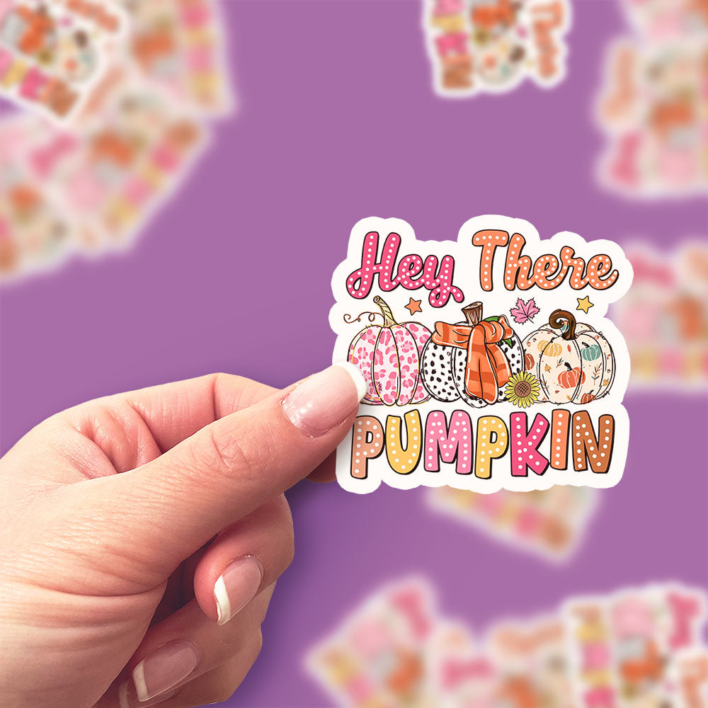 Pumpkin Greetings Sticker - Classic Shine - Topperswap