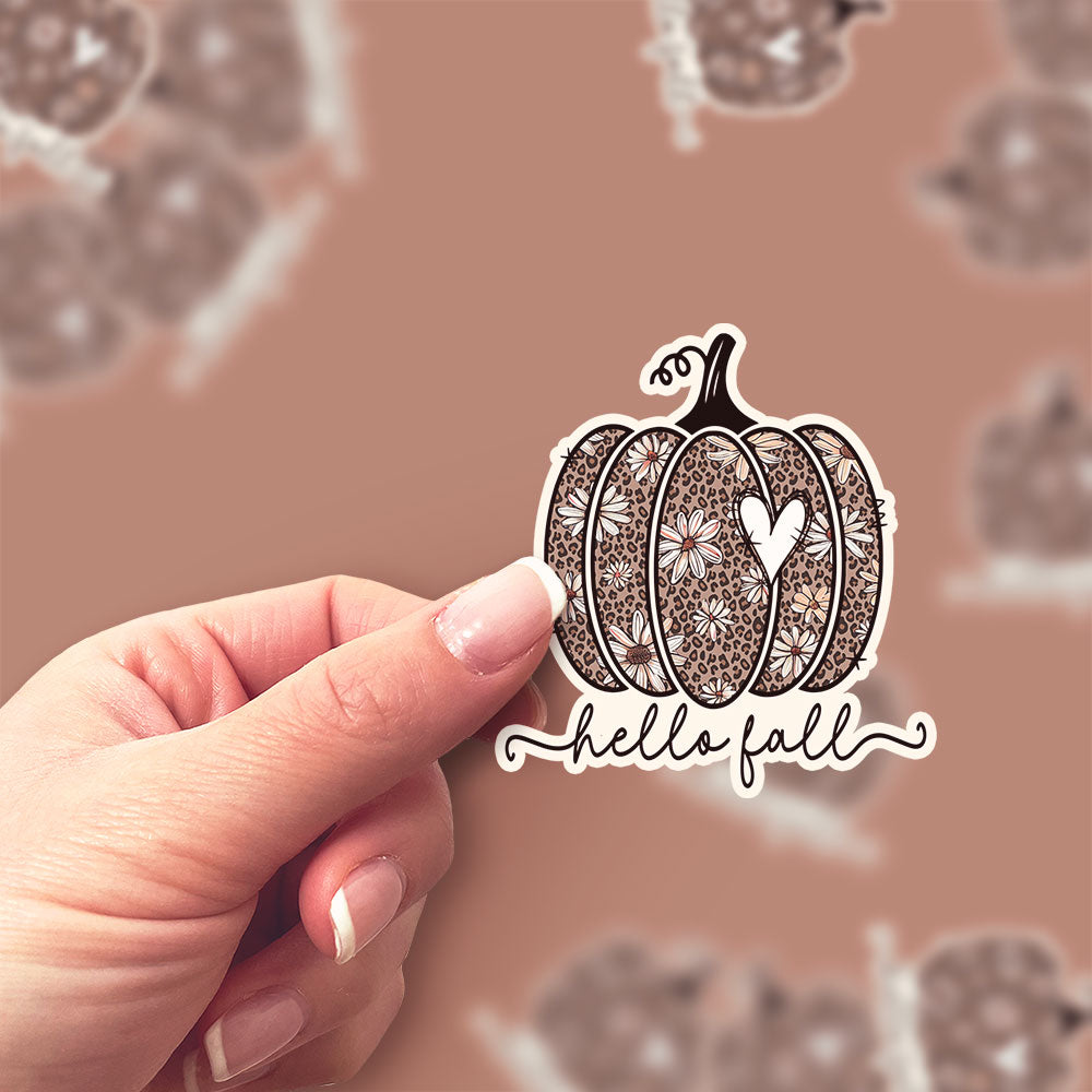 Leopard Pumpkin Sticker - Classic Shine - Topperswap