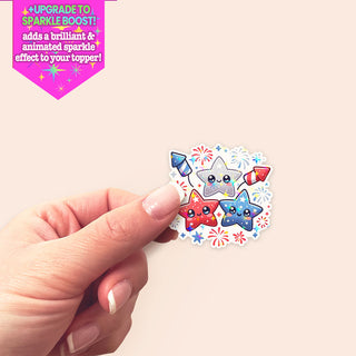 Patriotic Stars Sticker