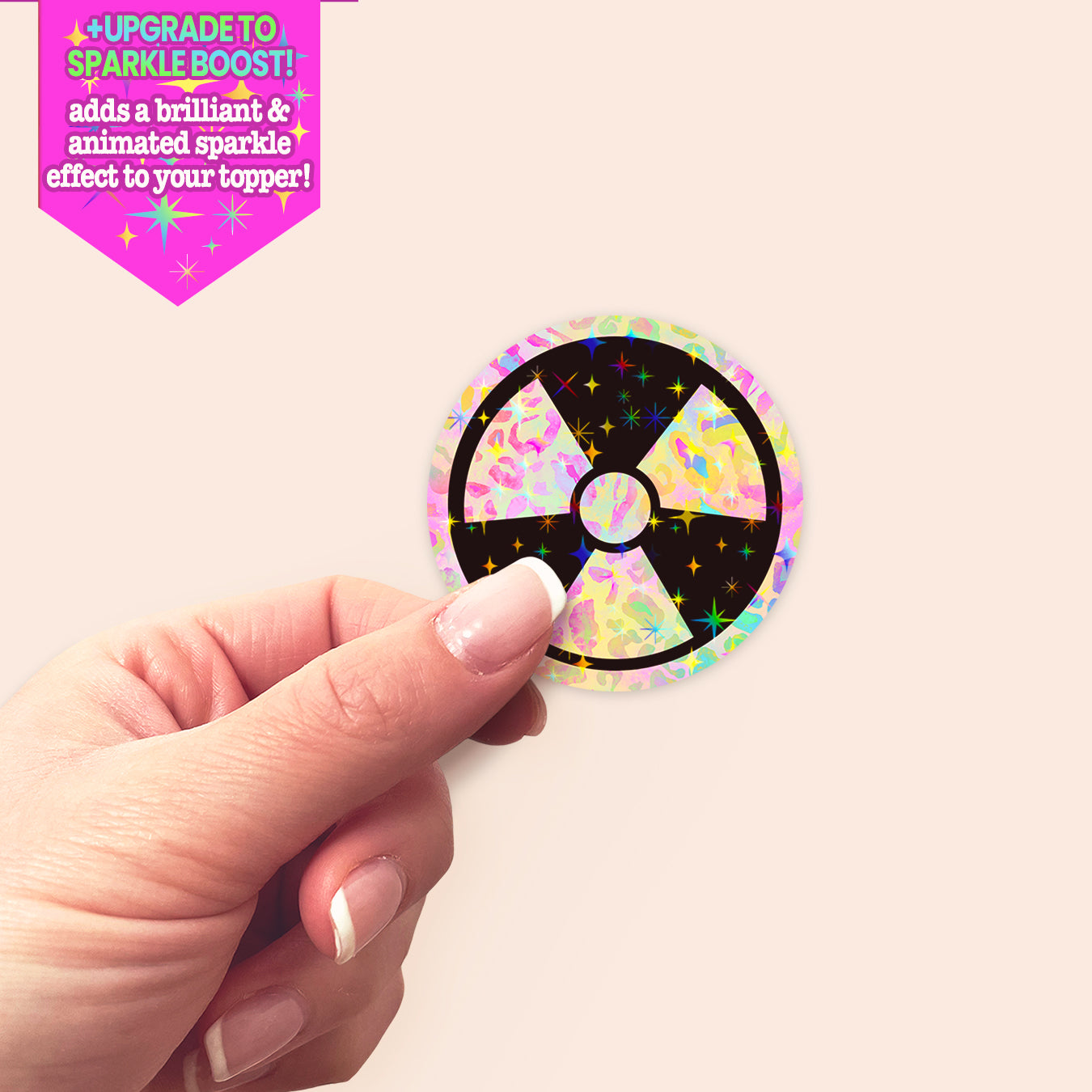 Radiology Symbol Spin Sticker - Make it Sparkle - Topperswap