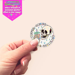 Caffeinated Radiology Sticker
