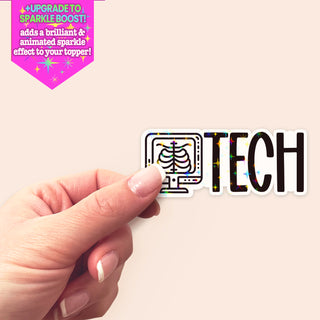 Rad Tech Monochrome Sticker