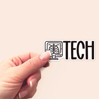 Rad Tech Monochrome Sticker
