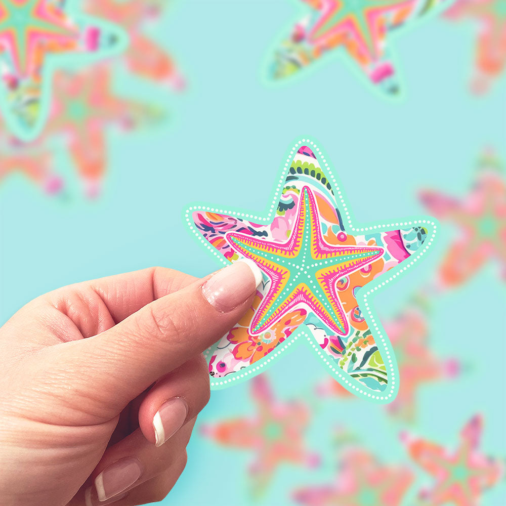 Starfish Splash Sticker - Classic Shine - Topperswap