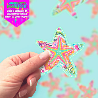 Starfish Splash Sticker