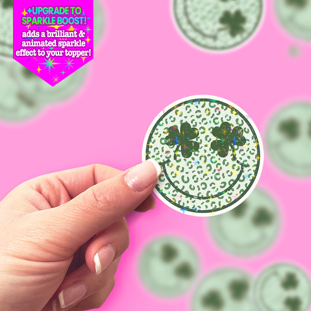 Shamrock Smile Topper Sticker - Make it Sparkle - Topperswap
