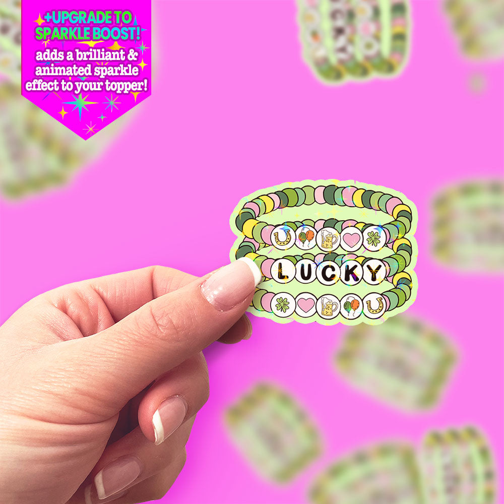 Lucky Bracelet Sticker - Make it Sparkle - Topperswap