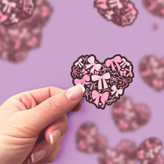 Bow-Tied Heart Sticker