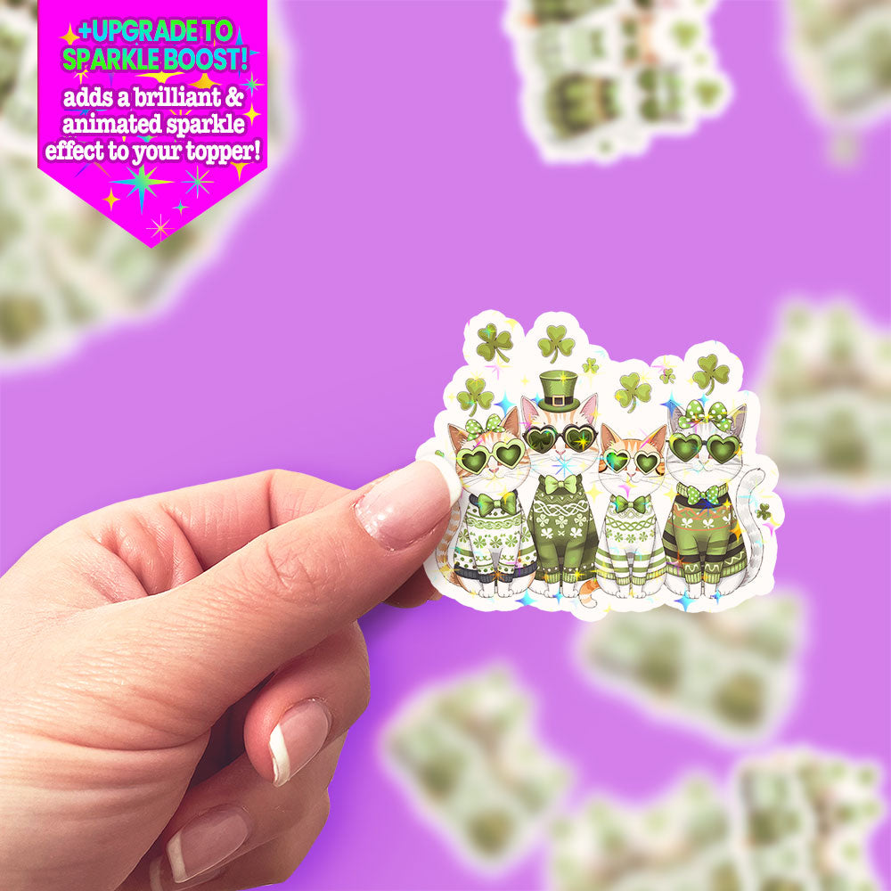 Lucky Cats Sticker - Make it Sparkle - Topperswap