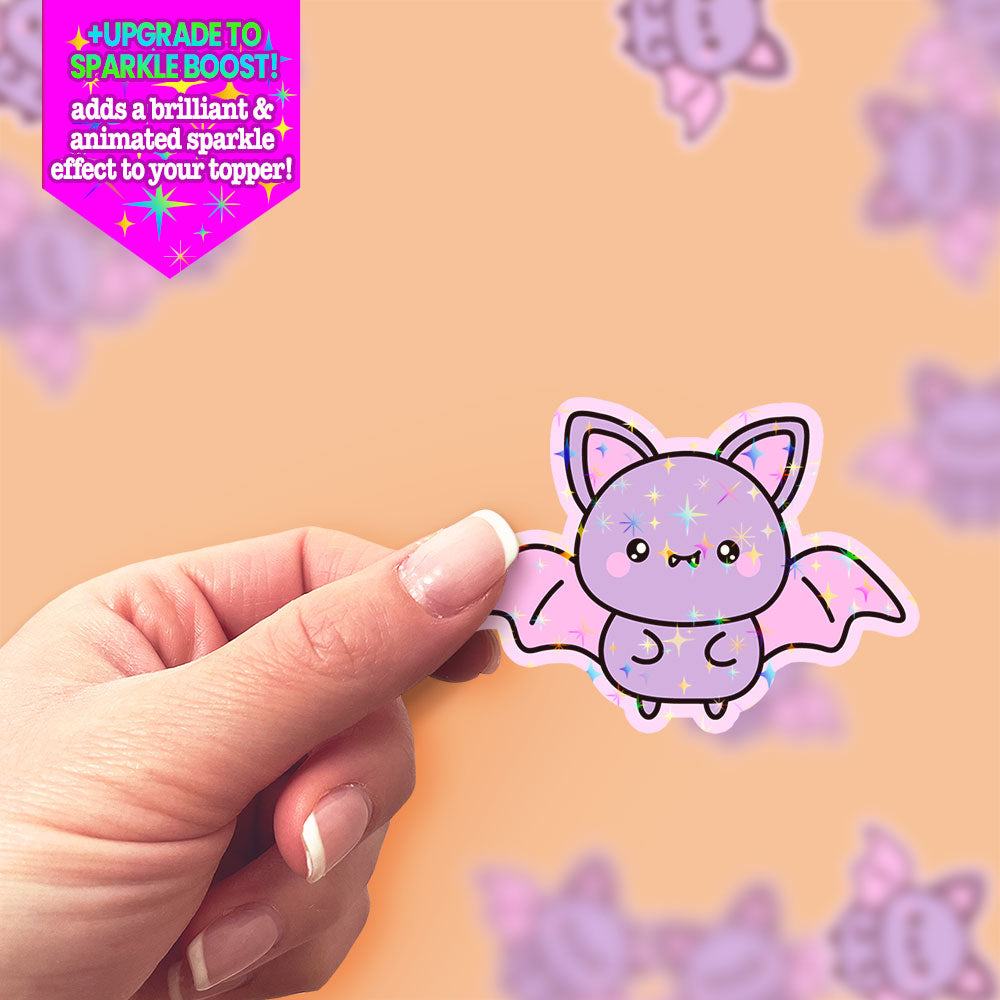 Purple Winged Cutie Bat Sticker - Make it Sparkle - Topperswap