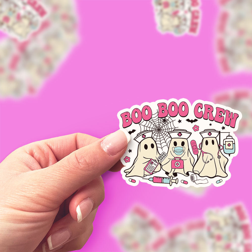 Boo Boo Crew Spooky Squad Sticker - Classic Shine - Topperswap