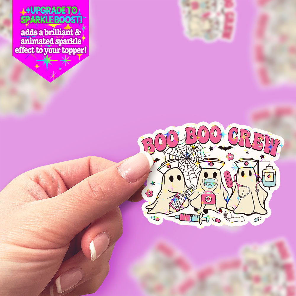 Boo Boo Crew Spooky Squad Sticker - Make it Sparkle - Topperswap