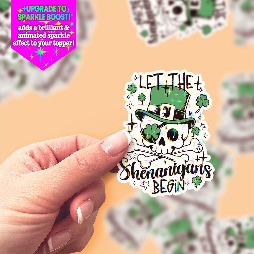 Shenanigans Skull Sticker - Make it Sparkle - Topperswap