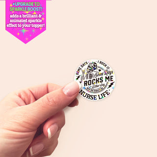 Rockin Nurse Life - Skeleton Sticker