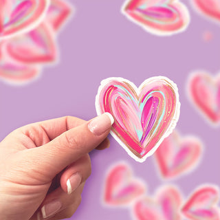 Painted Heart Sticker