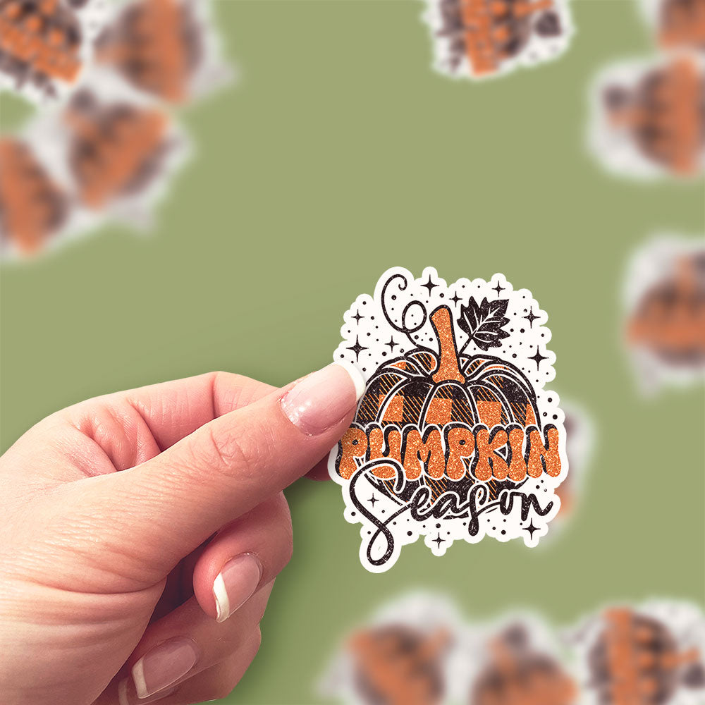 Pumpkin Season Fun Sticker - Classic Shine - Topperswap