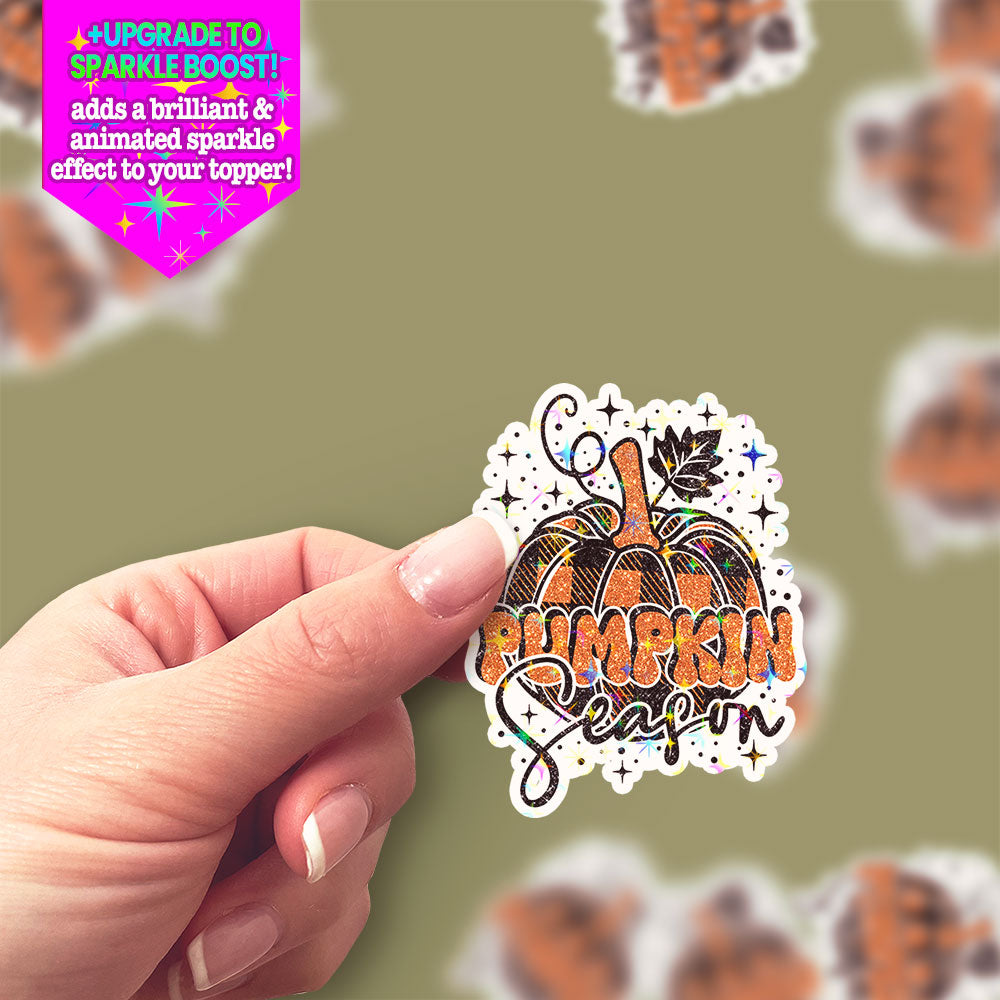 Pumpkin Season Fun Sticker - Make it Sparkle - Topperswap