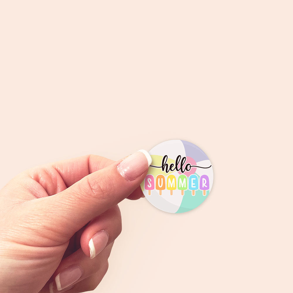 Hello Summer Pop Sticker - - Topperswap