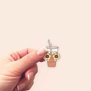Icy Daisy Coffee Sticker