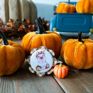 Pumpkin Spice Plaid Swapfinity Swapper Frame