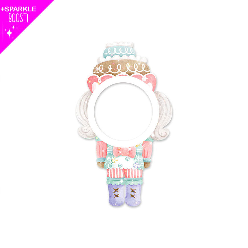 Candy Cane Dream Nutcracker's Body with Brilliant Sparkle Boost Swapper - - Topperswap