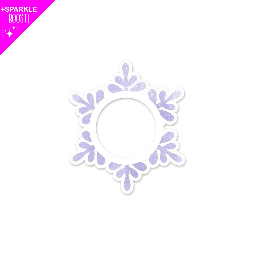 Lavender Frost Snowflake with Brilliant Sparkle Boost Swapper - - Topperswap
