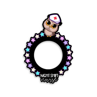 Night Shift Nurse Owl Stars Swapfinity Swapper Frame